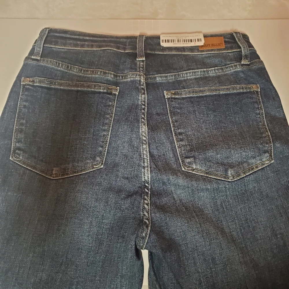 Judy Blue Blue Jeggings with Distressed Details Size 13 - Picture 4 of 9